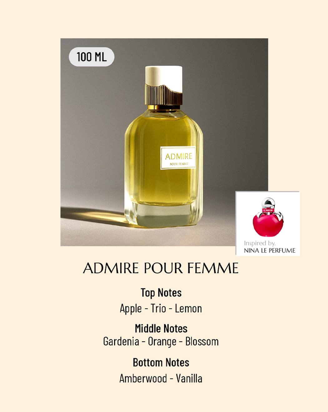 DIVINA ADMIRE POUR FEMME EDP 100ML FOR WOMEN