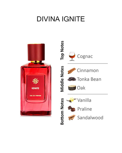 DIVINA IGNITE EAU DE PARFUM FOR WOMEN 100ML