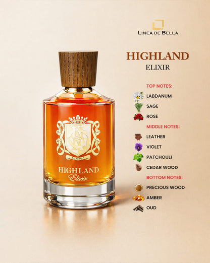HIGHLAND ELIXIR ORIENTAL LEATHERY PERFUME FOR MEN EDP 100ML