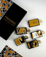 MEMORIES COLLECTION GIFT SET 5 x 50ML AFRICAN LEATHER, ITALIAN LEATHER, ARABIAN LEATHER, MARFA, TAMARINDO - Linea De Bella | Divina Perfumesperfumefragrance