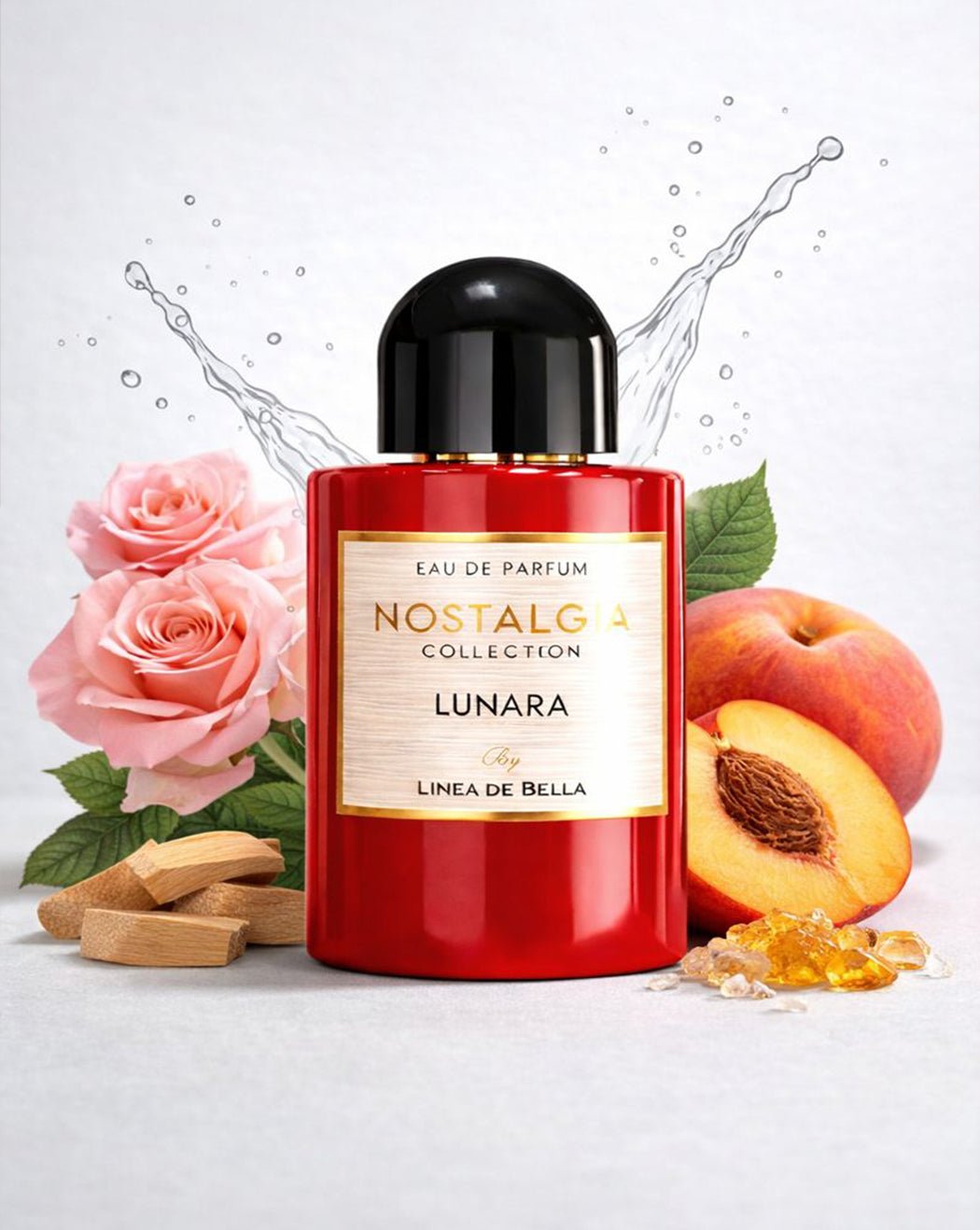 Nostalgia Lunara Rose Perfume For Women 100ml Floral Musky Eau de Parfum With Amber & Sandalwood by Linea D - product image 1