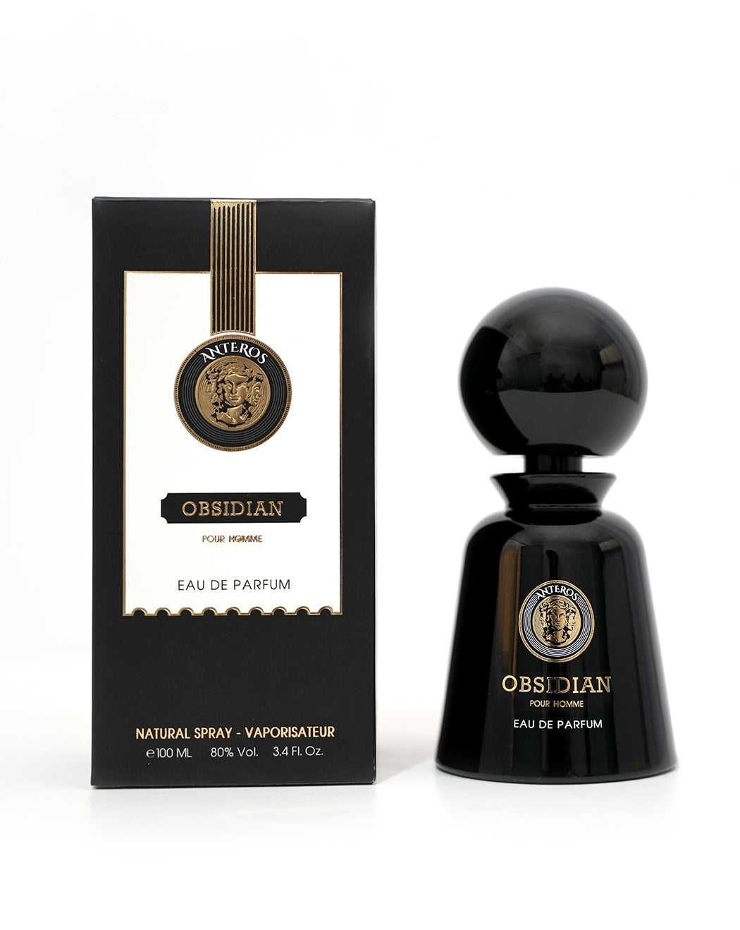 OBSIDIAN EDP LUXURY LONG LASTING OUD PERFUME FOR UNISEX | BOLD SPICY WOODY FRAGRANCE 100ML BY ANTEROS