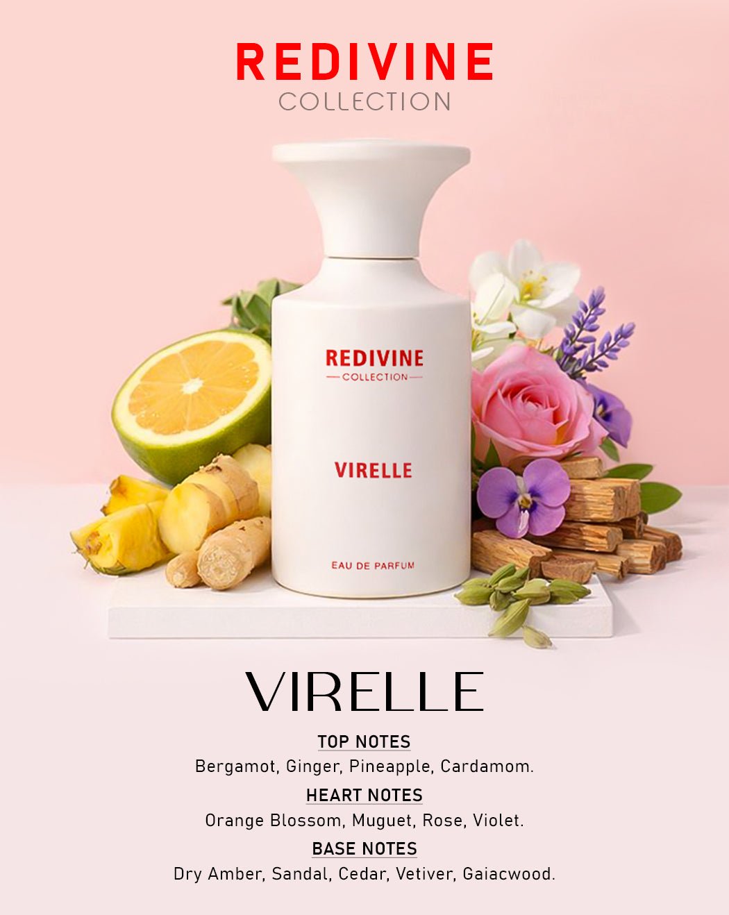 REDIVINE VIRELLE LUXURY LONG - LASTING PREMIUM FLORAL WOODY PERFUME FOR MEN EDP 100ML BY ANTEROS - Linea De Bella | Divina Perfumesperfumefragrance